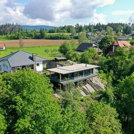 Modernes Ferienhaus Mit Panoramablick Rosegg Zewnętrze zdjęcie
