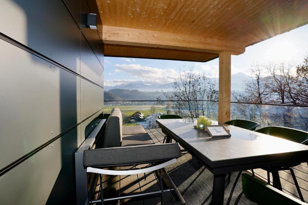 Modernes Ferienhaus Mit Panoramablick Rosegg Zewnętrze zdjęcie