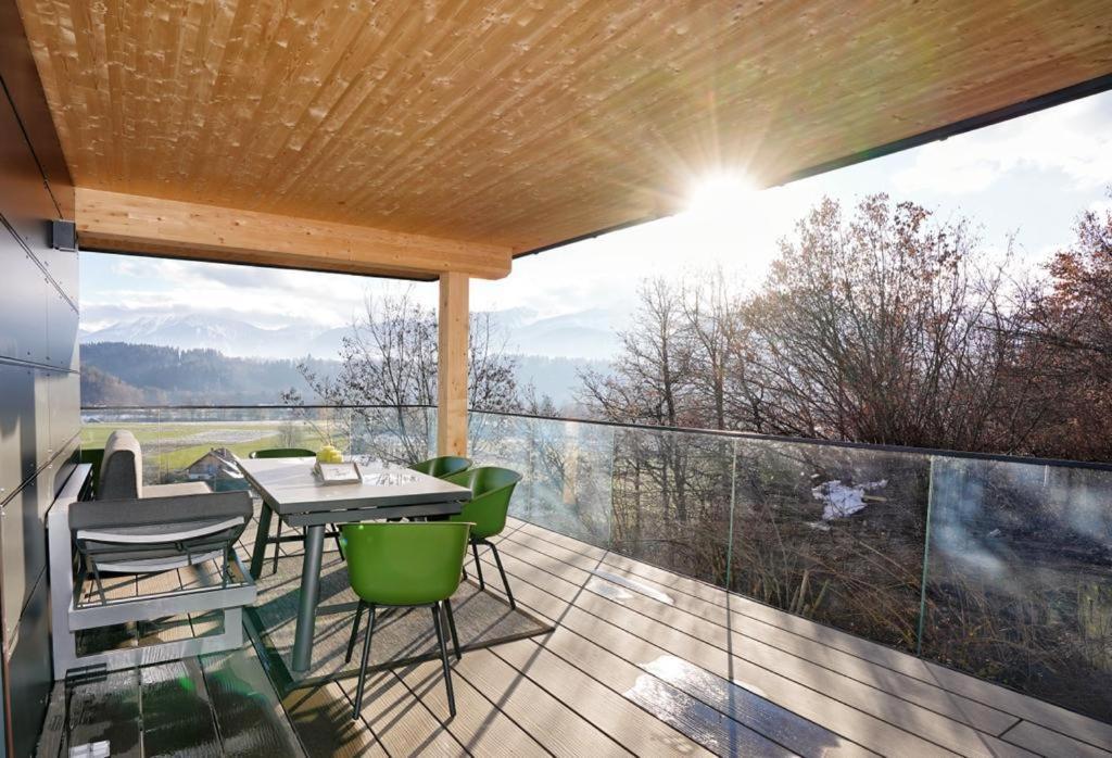 Modernes Ferienhaus Mit Panoramablick Rosegg Zewnętrze zdjęcie