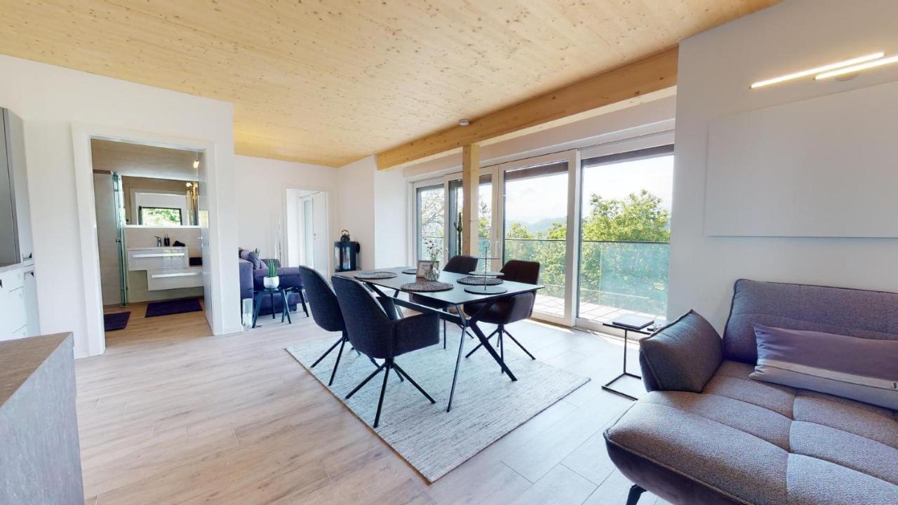 Modernes Ferienhaus Mit Panoramablick Rosegg Zewnętrze zdjęcie